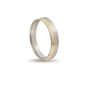 Βέρες Σετ Χρυσές Λευκόχρυσες Λουστράτες και Σαγρέ MASCHIO FEMMINA F4364-E - themelidisjewels